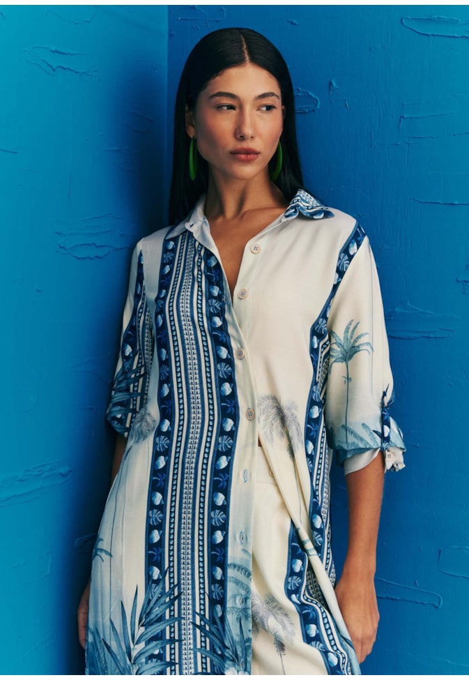 Vestido Chemise Estampado San Andreas