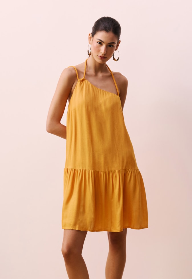 Vestido Curto Alça Corda