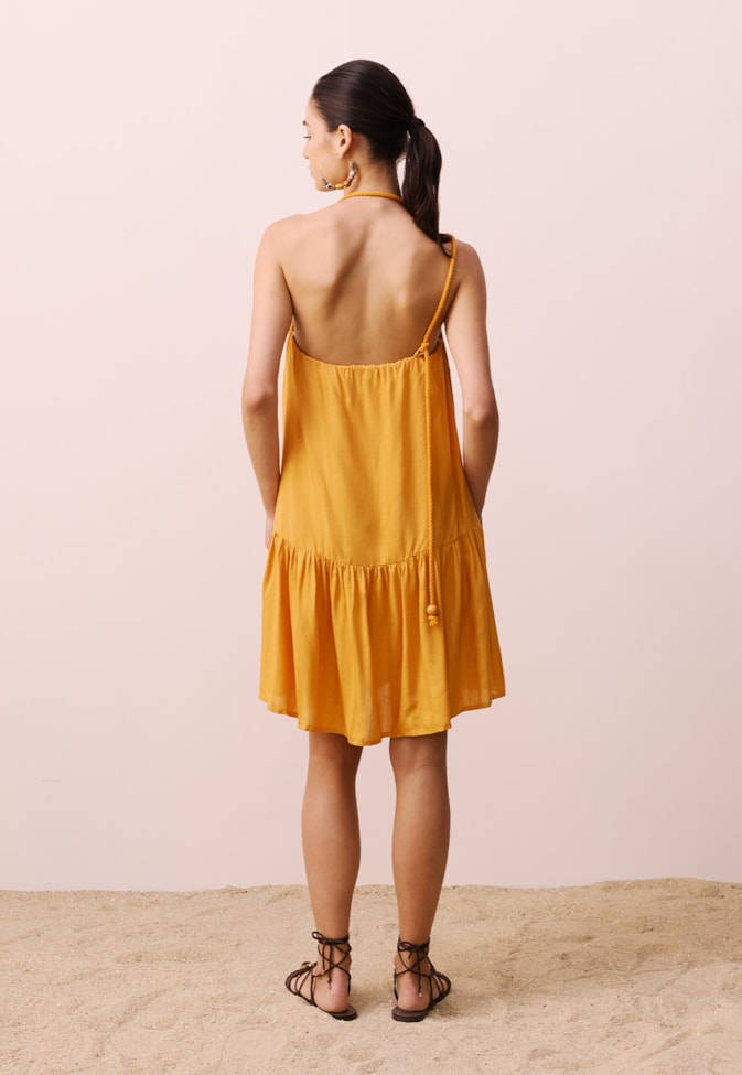 Vestido Curto Alça Corda