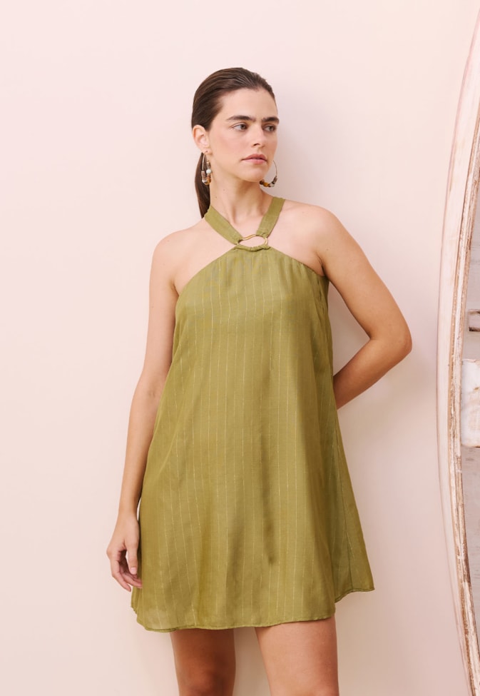 Vestido Curto Argola Orgânica