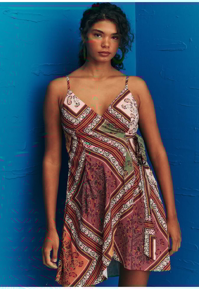 Vestido Curto Cachecoeur Estampado Los Tapes