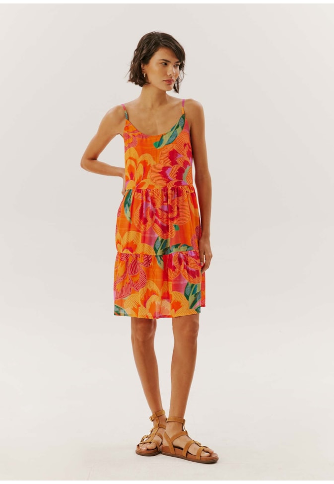 Vestido Curto Estampado Aruba