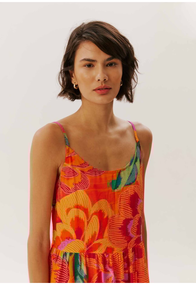 Vestido Curto Estampado Aruba