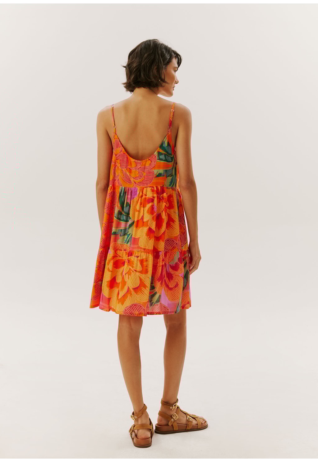 Vestido Curto Estampado Aruba