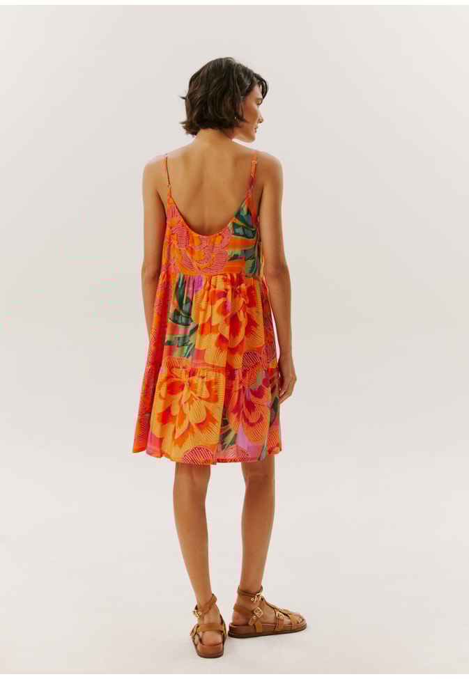 Vestido Curto Estampado Aruba