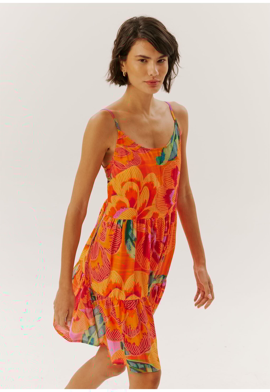 Vestido Curto Estampado Aruba