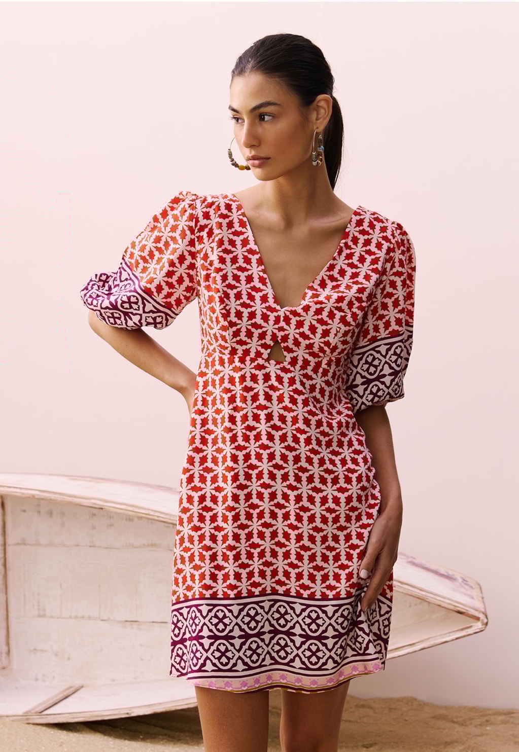 Vestido Curto Estampado Belterra