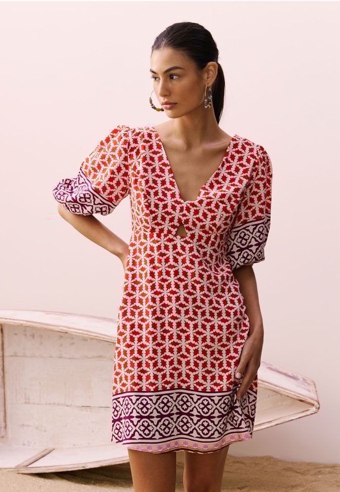 Vestido Curto Estampado Belterra