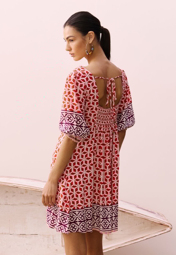 Vestido Curto Estampado Belterra