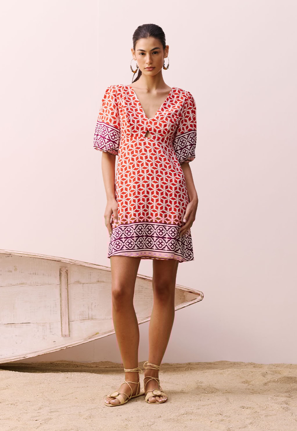 Vestido Curto Estampado Belterra