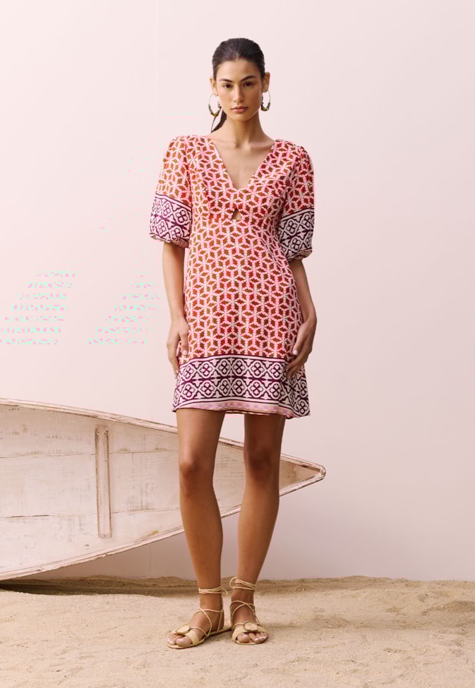 Vestido Curto Estampado Belterra