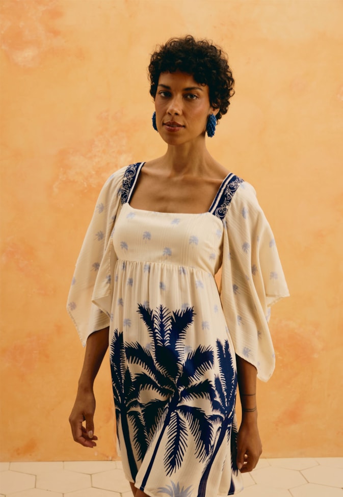 Vestido Curto Estampado Cartagena