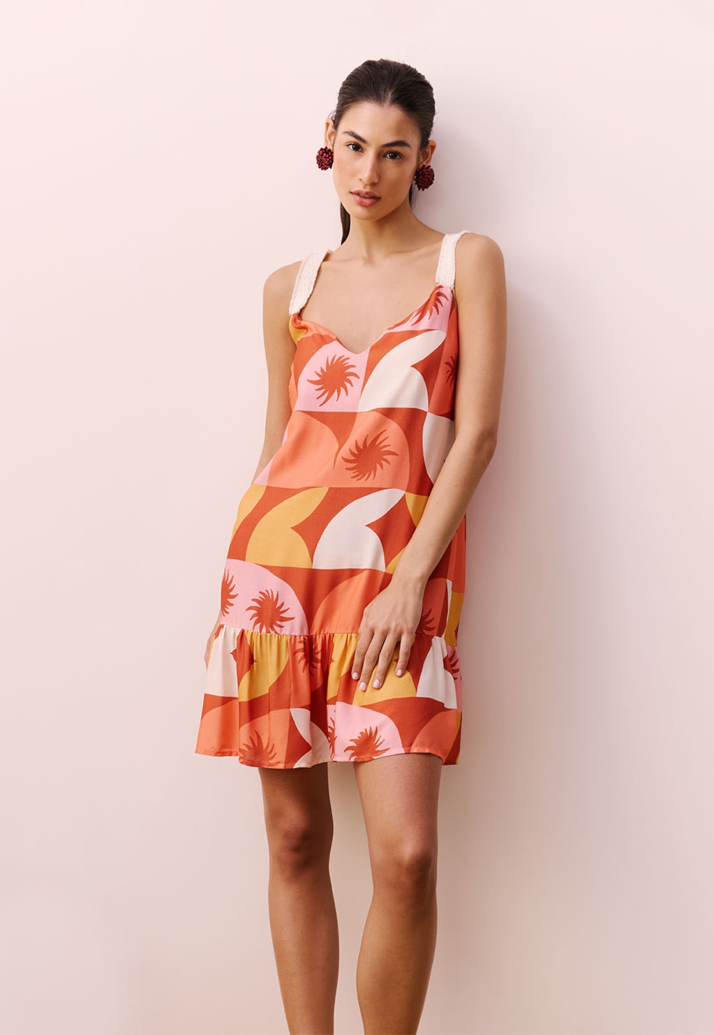 Vestido Curto Estampado Jaçanã