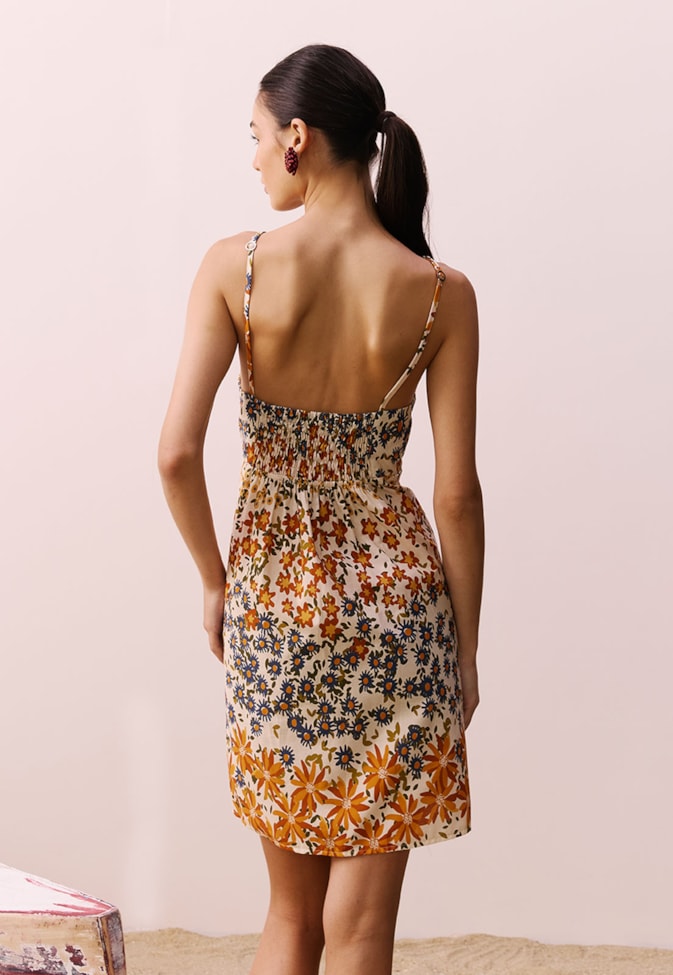 Vestido Curto Estampado Jambú