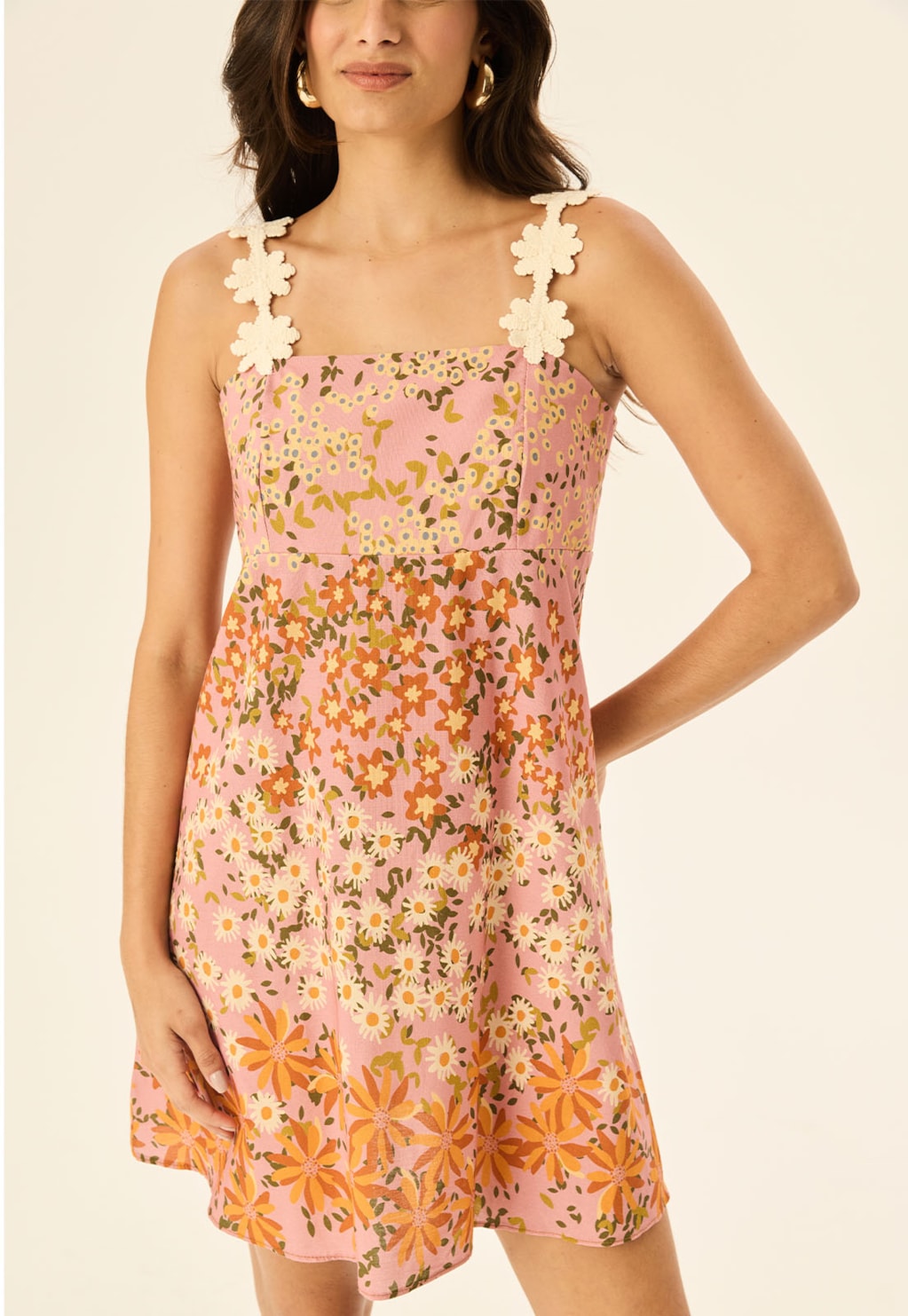 Vestido Curto Estampado Jambú