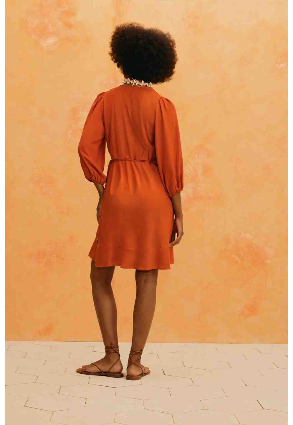 Vestido Curto Liso Cachecouer