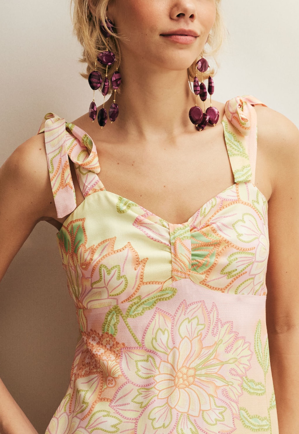 Vestido Curto Maria Estampado Chita Carimbó