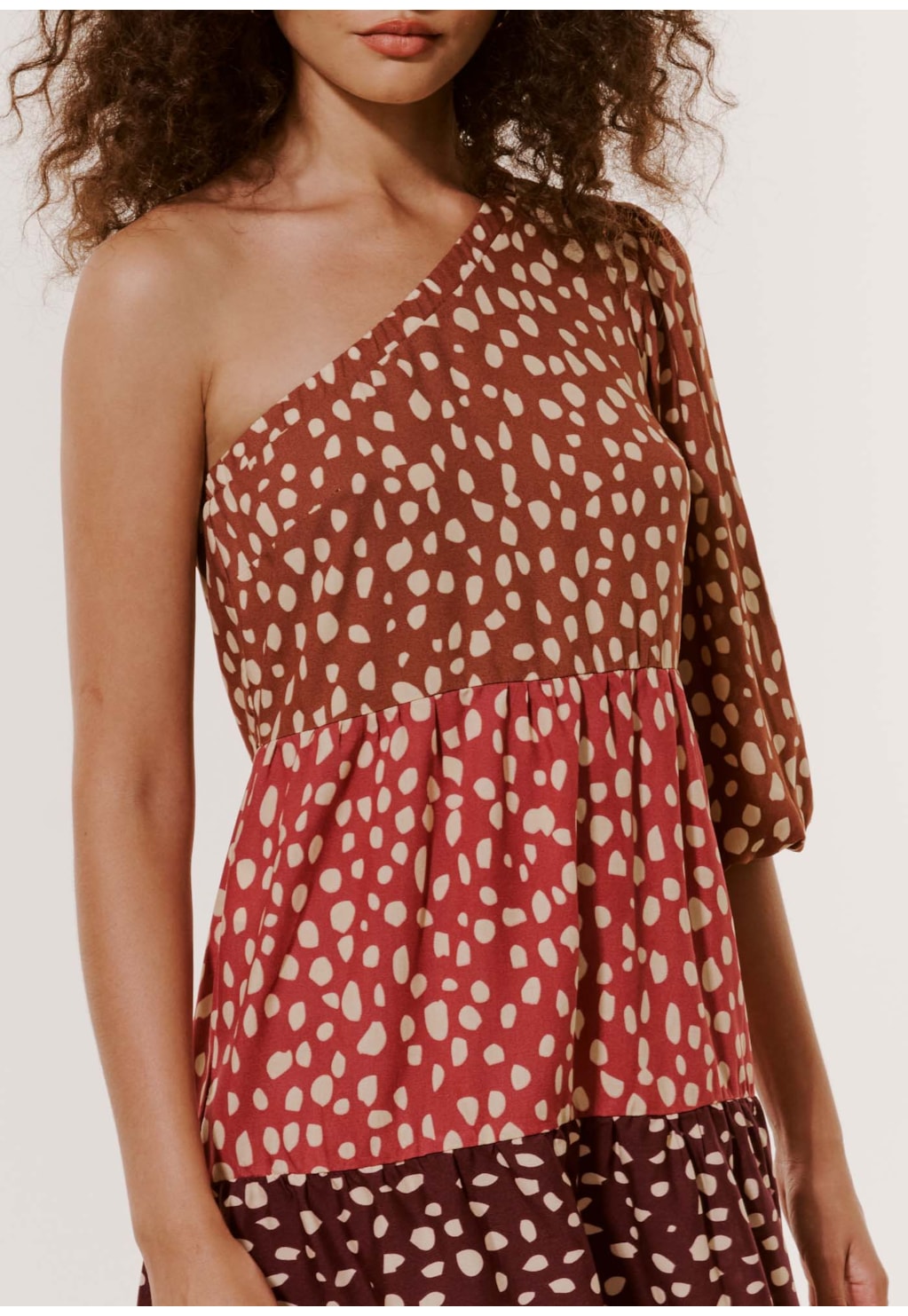 Vestido Curto Ombro Só Estampado Pampa