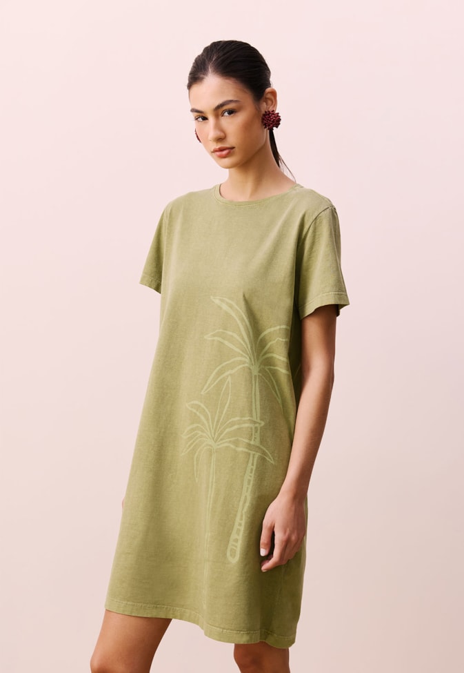 Vestido Curto Silk Coqueiro