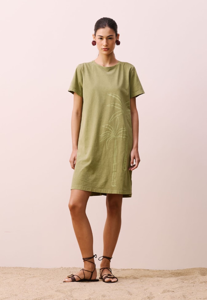 Vestido Curto Silk Coqueiro