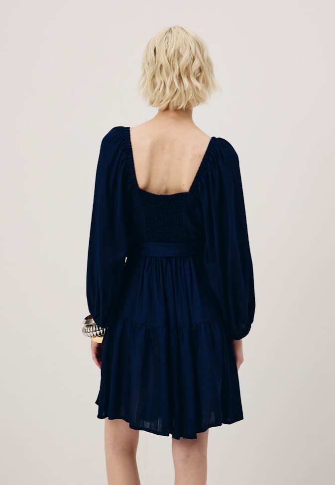 Vestido Curto Transpasse Faixa