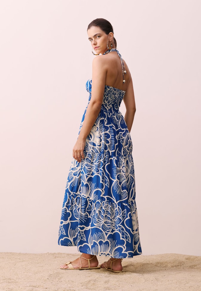 Vestido Decote Coração Amarração