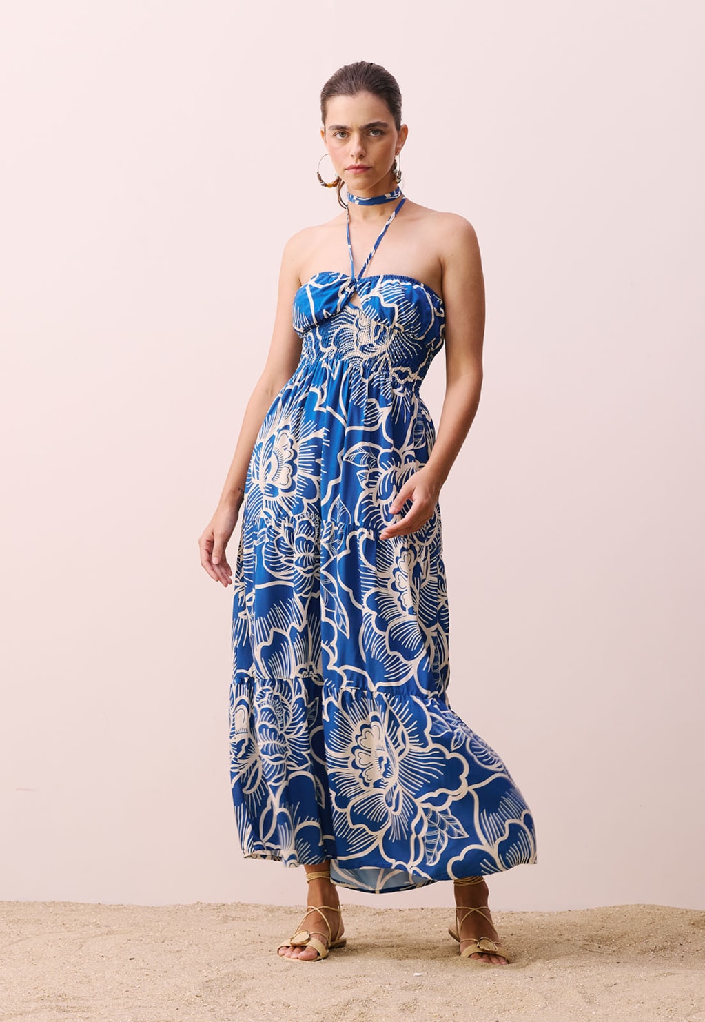 Vestido Decote Coração Amarração