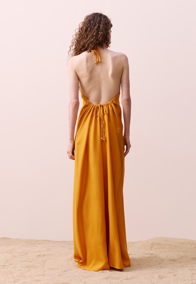 Vestido Decote Costas Profundo