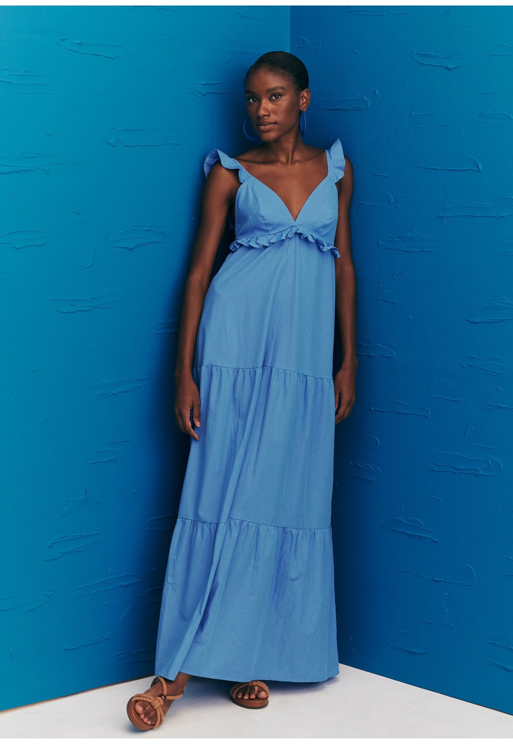 Vestido Detalhe Babados