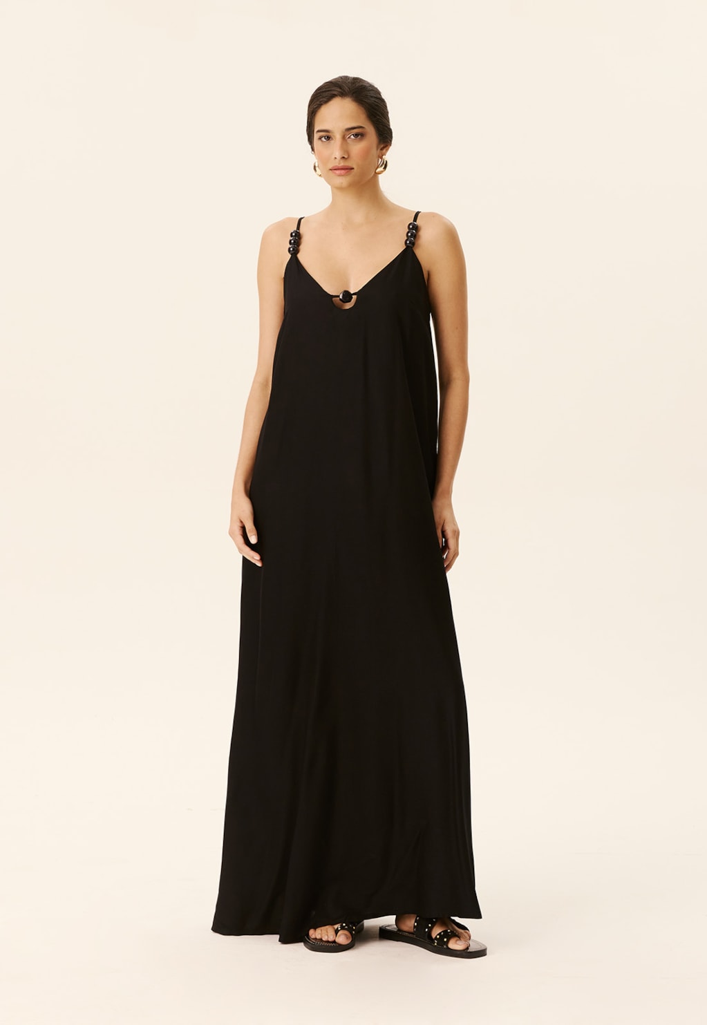 Vestido Longo Alça Ponteiras