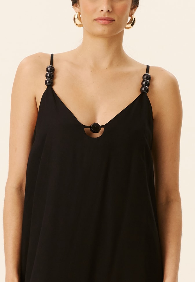 Vestido Longo Alça Ponteiras