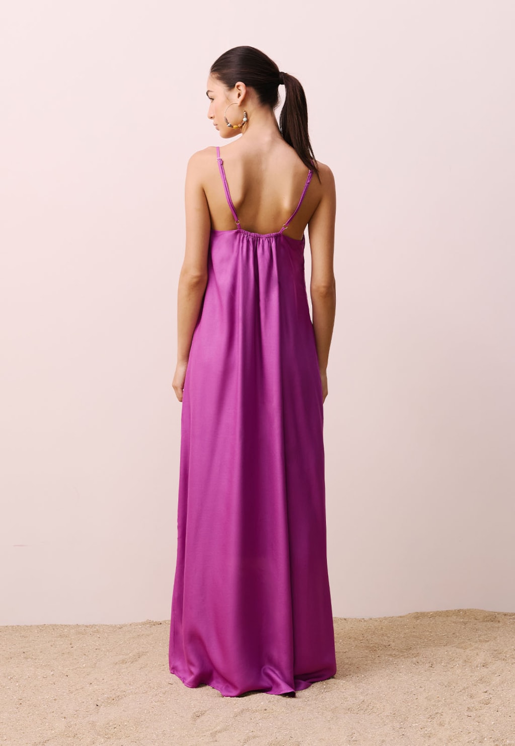 Vestido Longo Alça Ponteiras