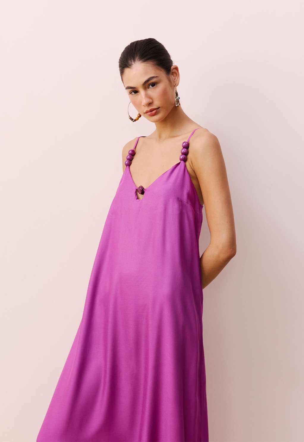 Vestido Longo Alça Ponteiras