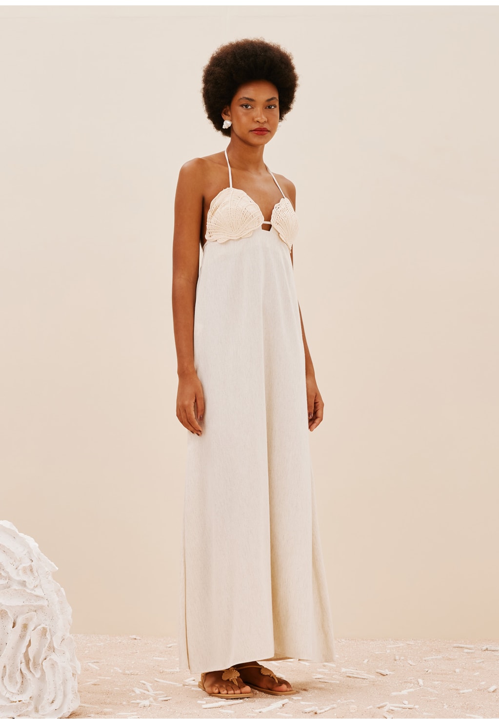 Vestido Longo Bojo Conchas