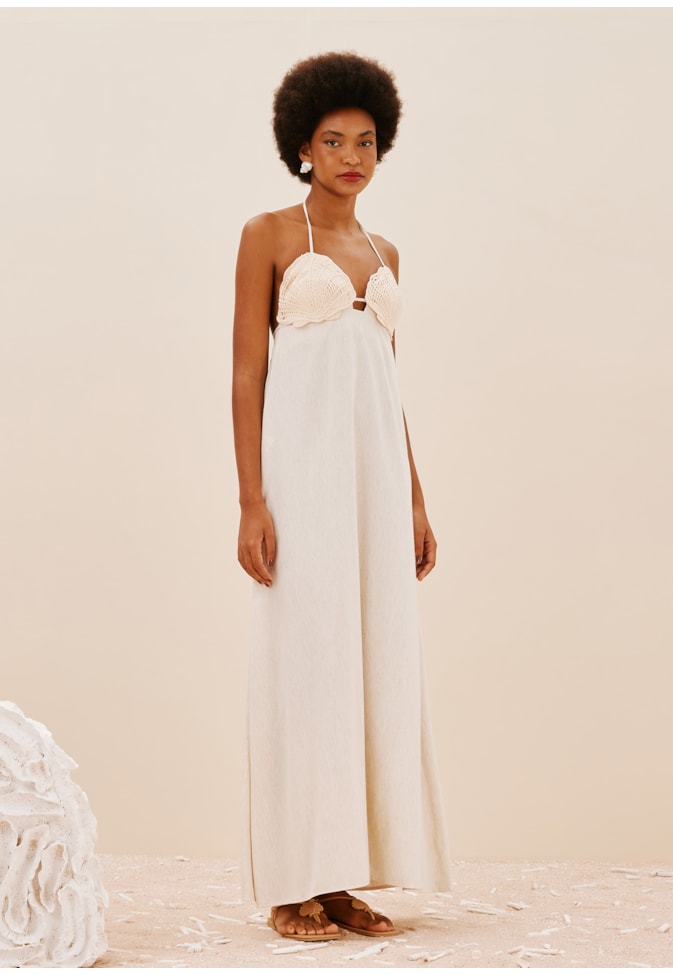 Vestido Longo Bojo Conchas