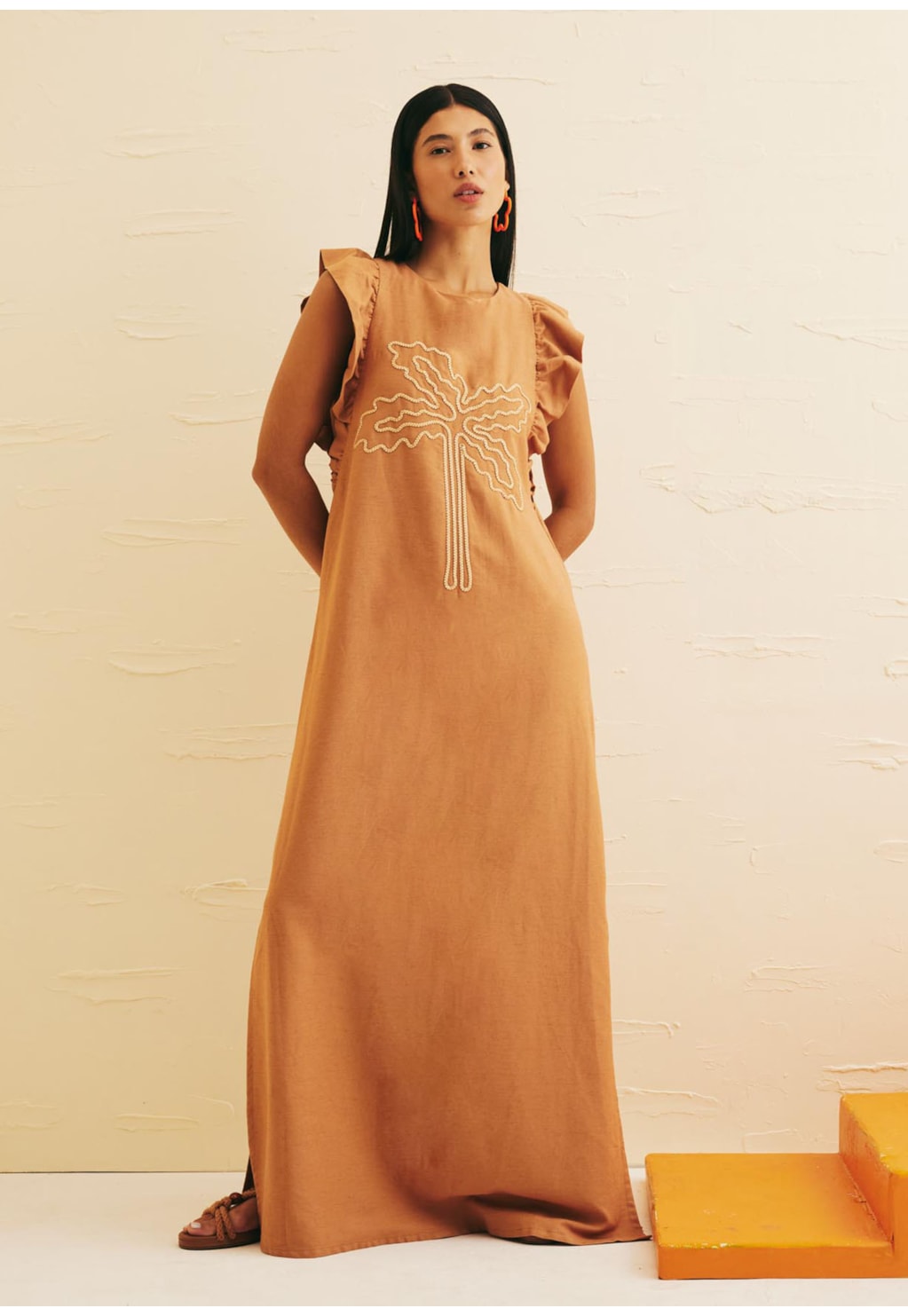 Vestido Longo Bordado