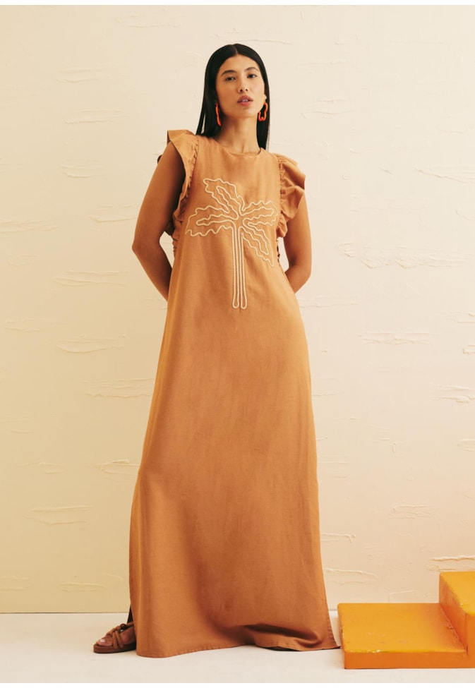 Vestido Longo Bordado