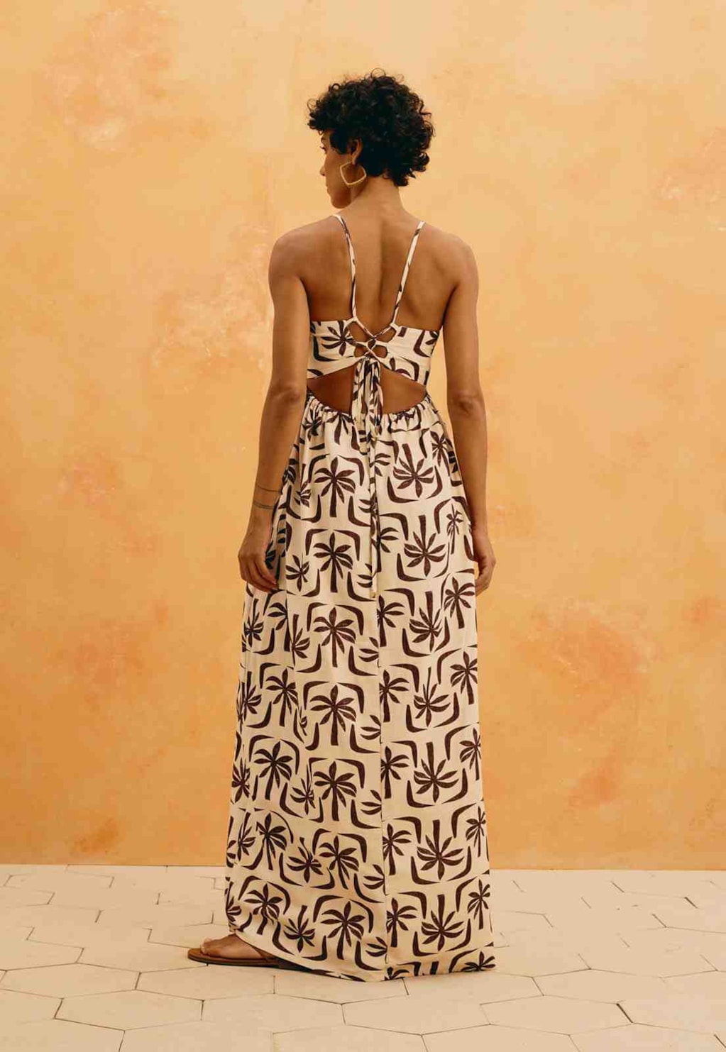Vestido Longo Bordado Estampado Isla De Barú
