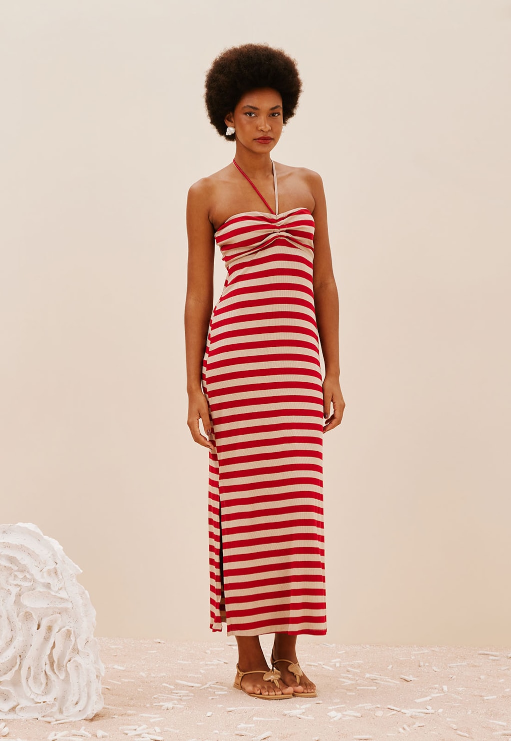 Vestido Longo Busto Franzidinho