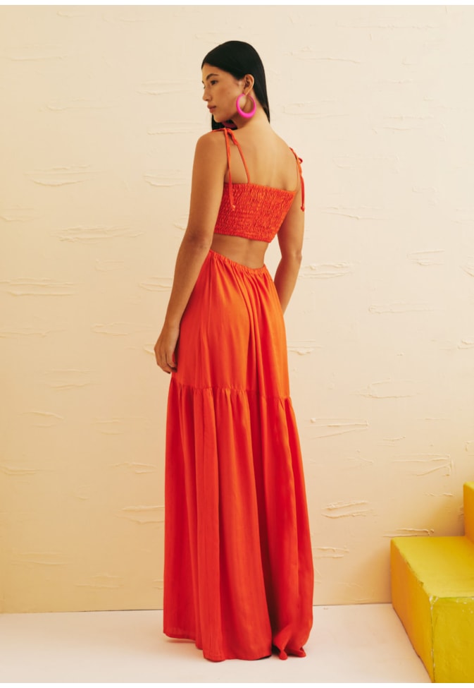 Vestido Longo Busto Lastex