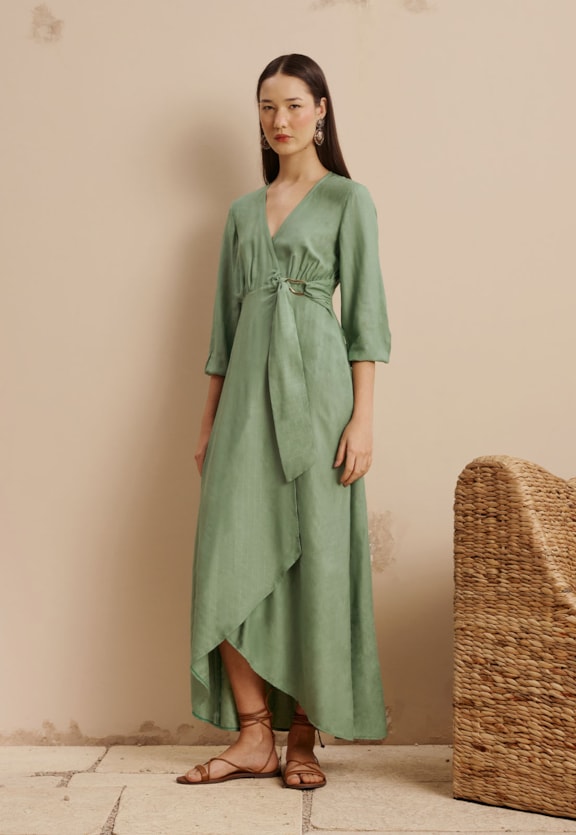 Vestido Longo Cachecouer Vista Frontal