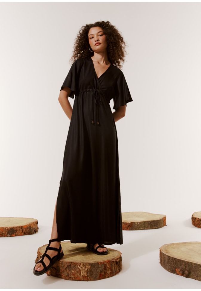 Vestido Longo com Túnel