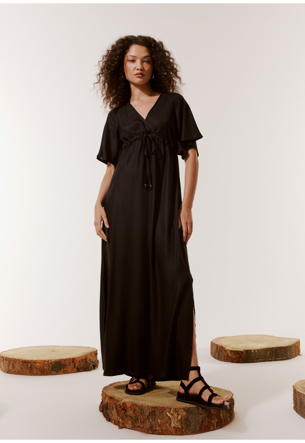 Vestido Longo com Túnel