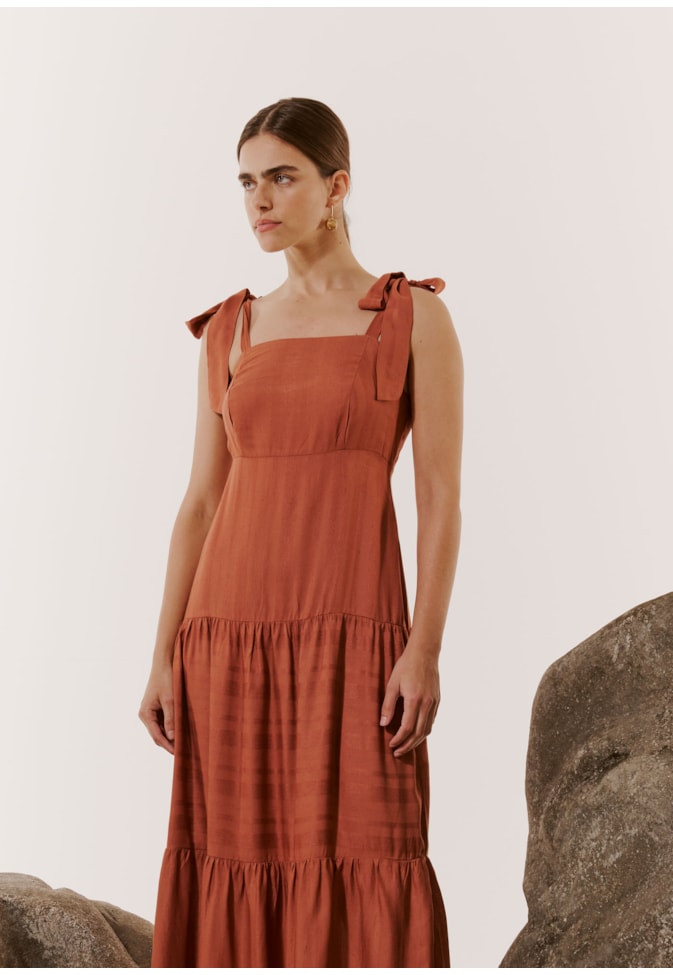 Vestido Longo Costas Lastéx