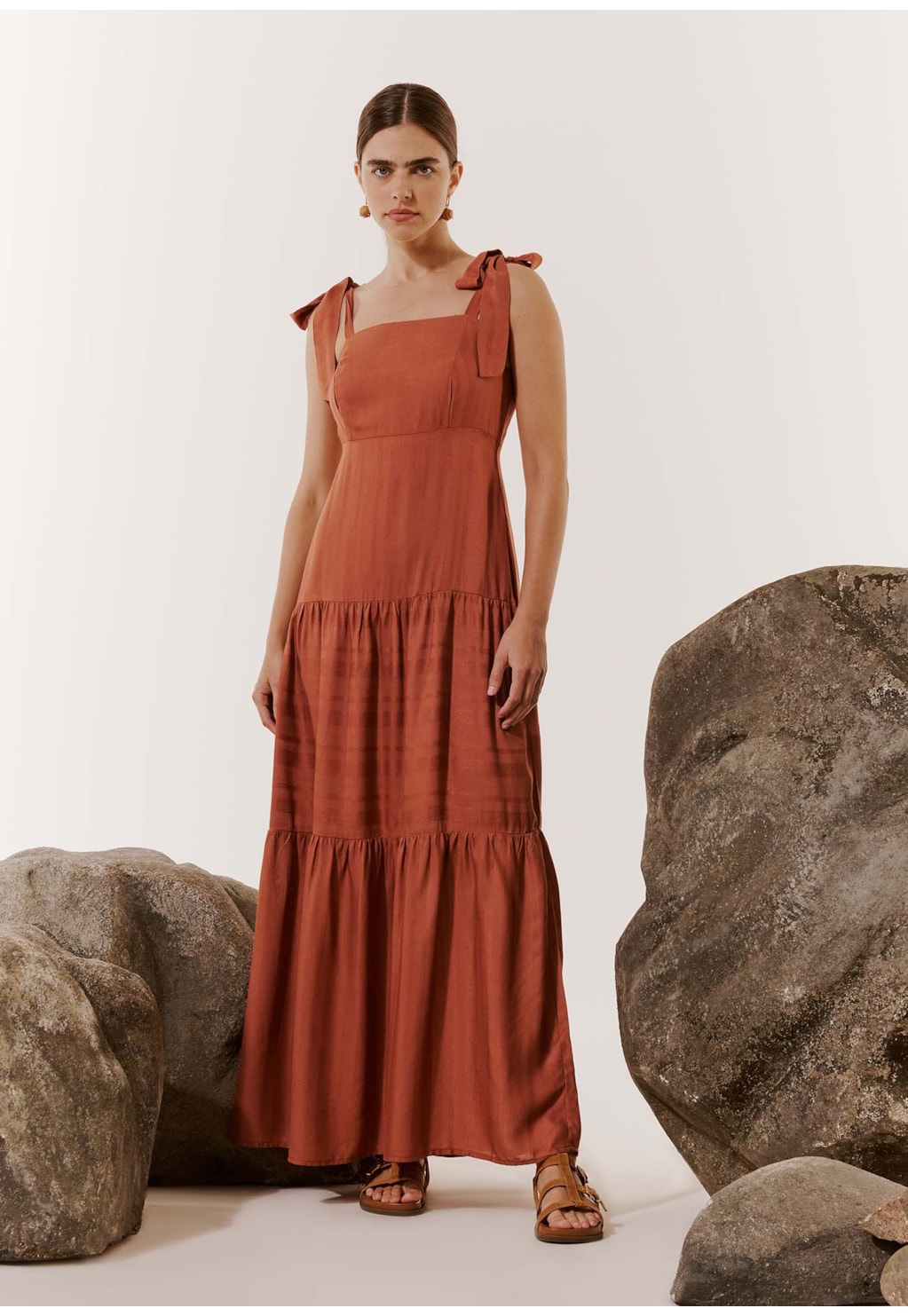 Vestido Longo Costas Lastéx