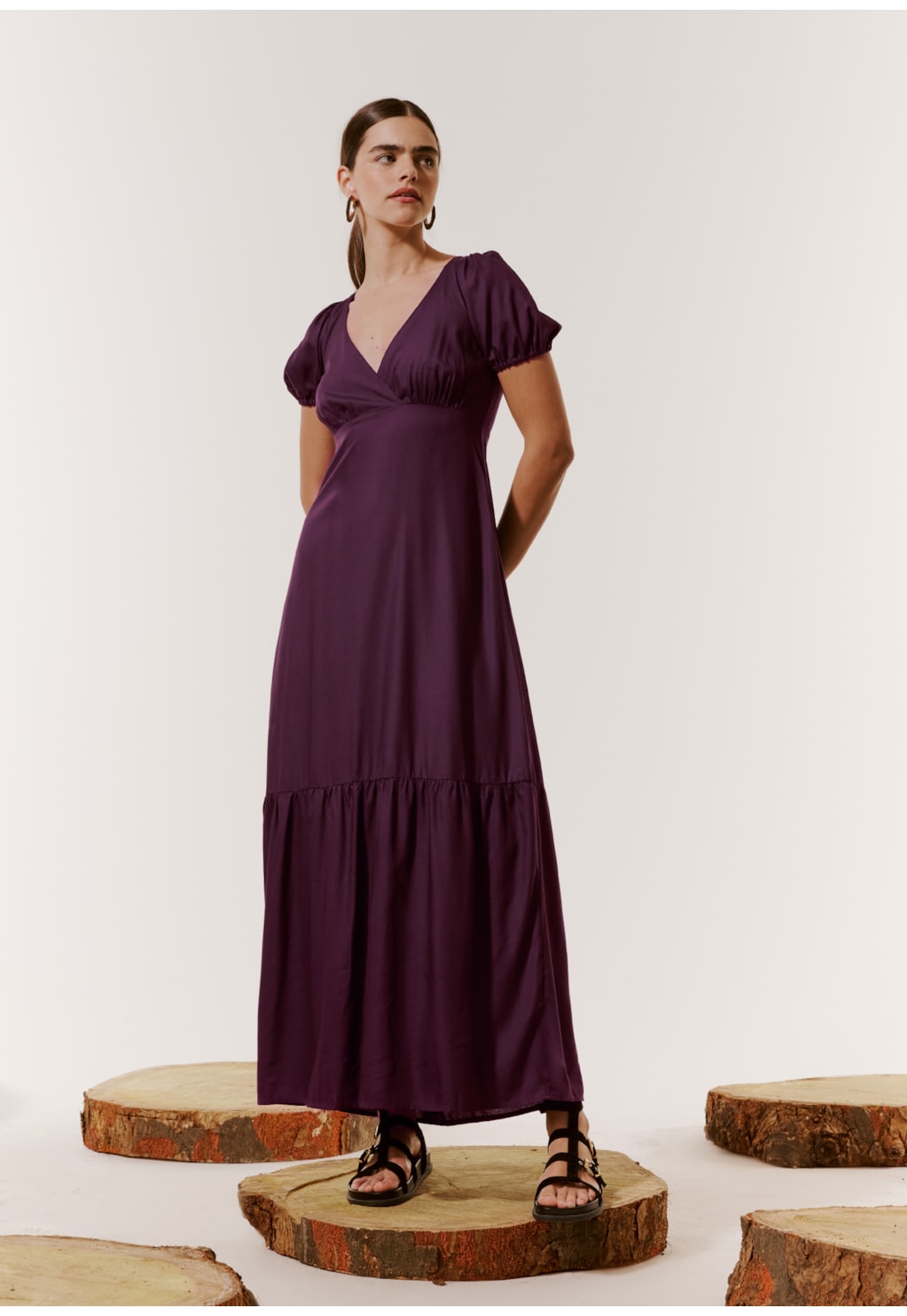 Vestido Longo Cruzado Costas