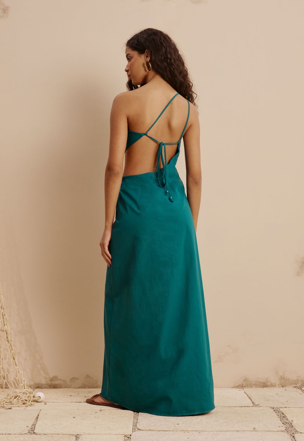 Vestido Longo Cut Out Cintura