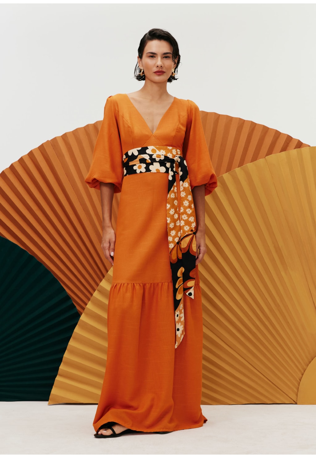 Vestido Longo Decote V