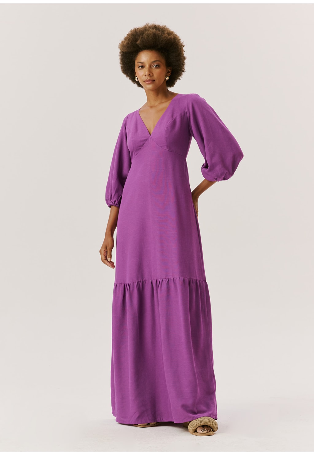 Vestido Longo Decote V