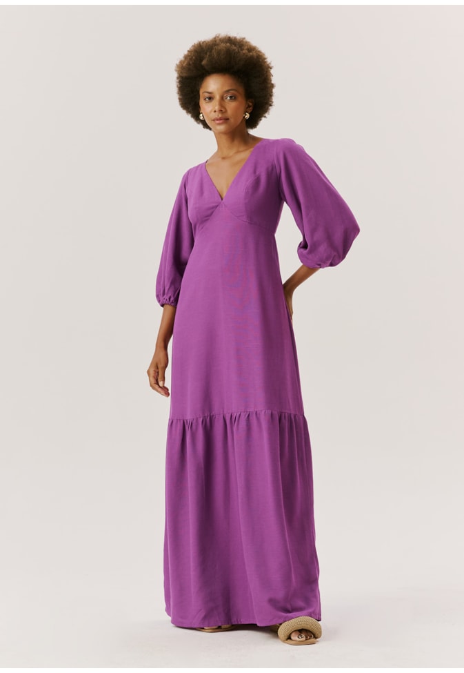 Vestido Longo Decote V